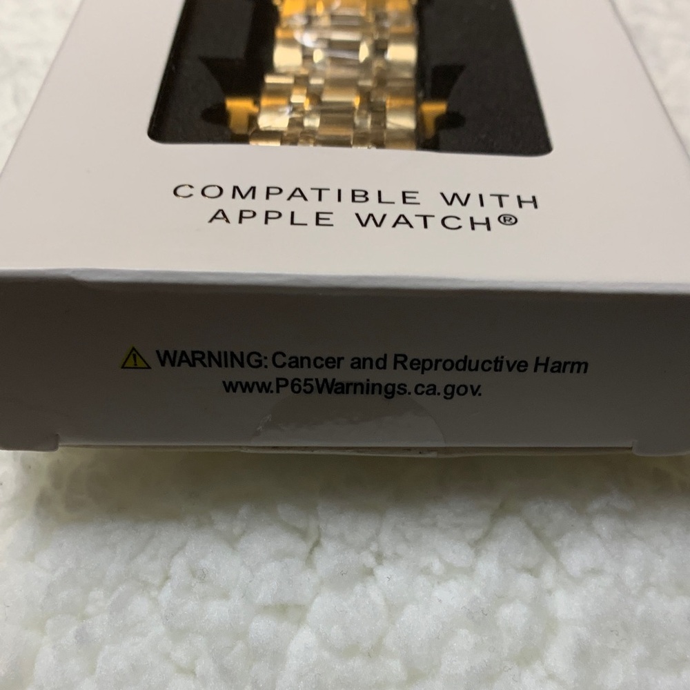 Posh Gold Tone Watch Band for Apple Watch - Picture 2 of 6